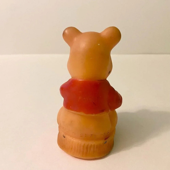 Vintage Lot of 4  Disney Winnie The Pooh Sqeak Toy Mirrorer Rattle and Figures - Picture 6 of 13